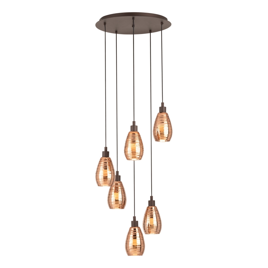 Eglo - Chandelier on a string 6xE27/60W/230V