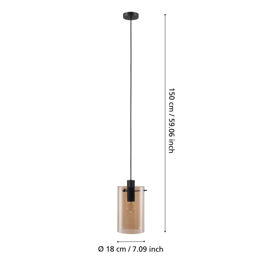 Eglo - Chandelier on a string 1xE27/40W/230V