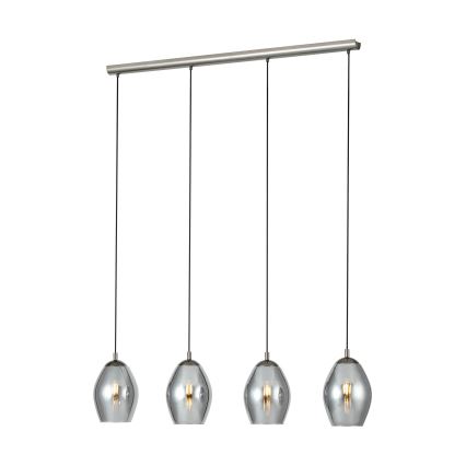 Eglo - Chandelier on a string 4xE27/60W/230V smoky