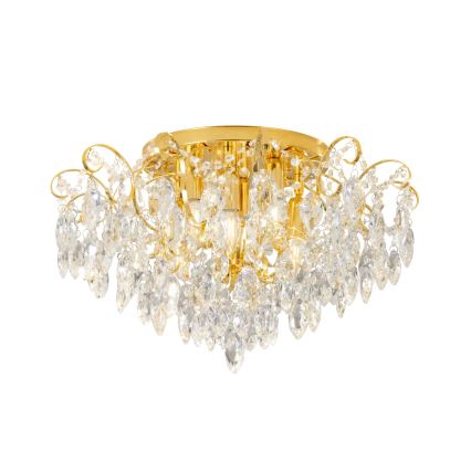 Eglo - Surface-mounted chandelier 6xE14/25W/230V golden