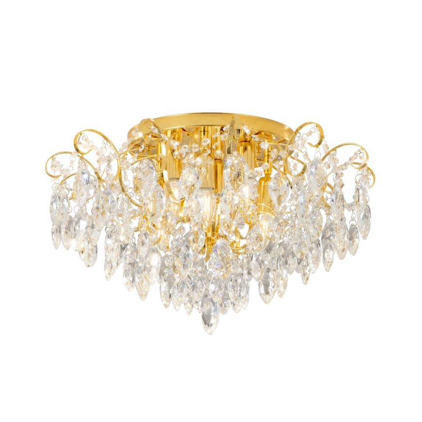 Eglo - Surface-mounted chandelier 6xE14/25W/230V golden