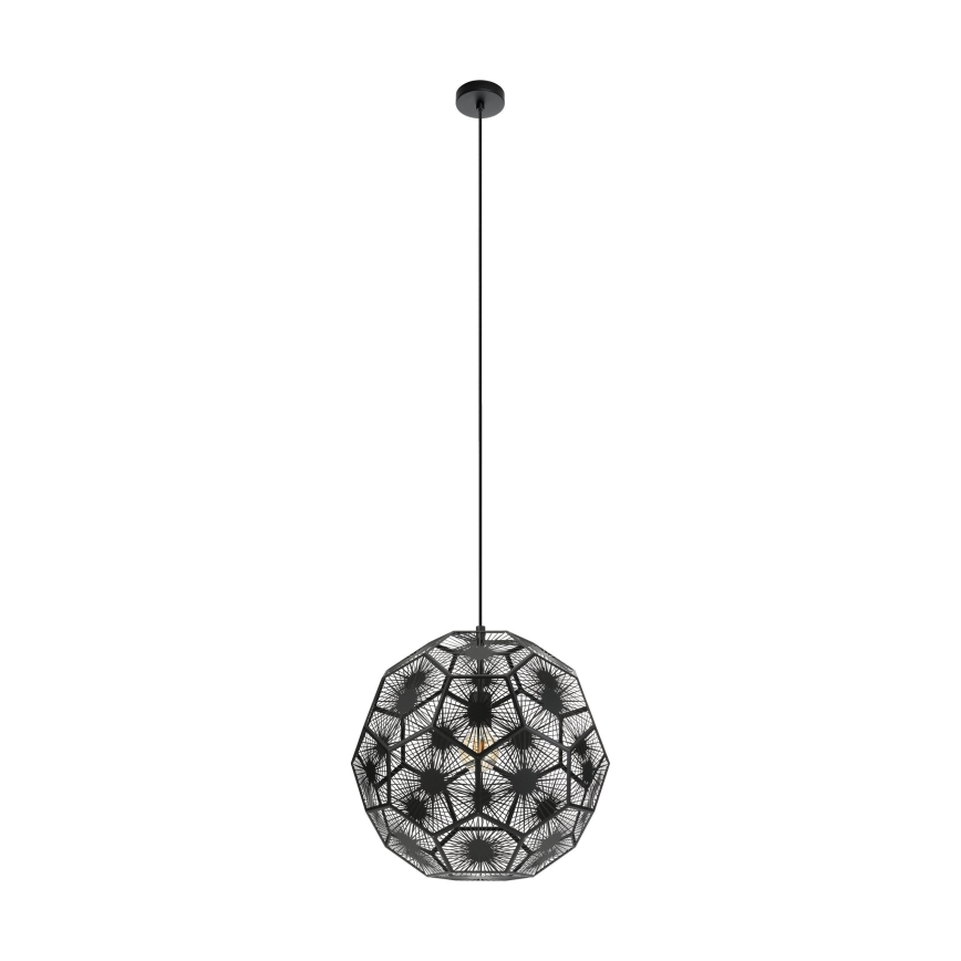 Eglo 39619 - Chandelier on a string 1xE27/60W/230V d. 50 cm black