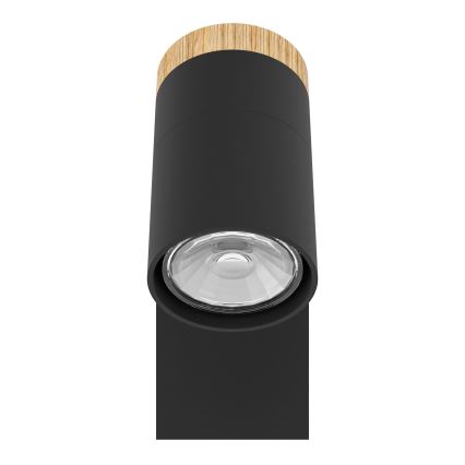 Eglo - LED Wall spotlight 1xGU10/4,5W/230V 3000K black/brown