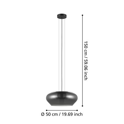 Eglo - Chandelier on a string 3xE27/20W/230V