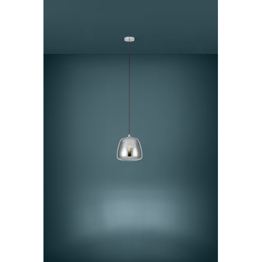 Eglo - Chandelier on a string 1xE27/40W/230V d. 26 cm smoky