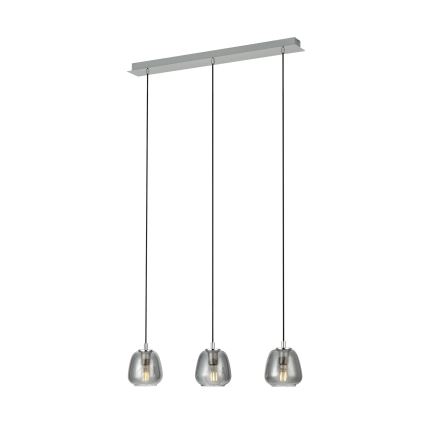 Eglo - Chandelier on a string 3xE27/40W/230V smoky