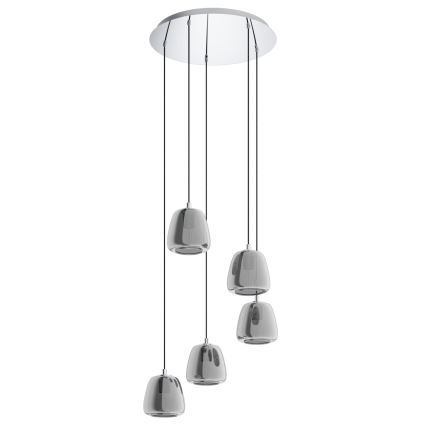 Eglo - Chandelier on a string 5xE27/40W/230V smoky