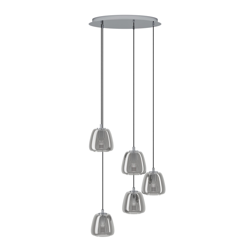 Eglo - Chandelier on a string 5xE27/40W/230V smoky
