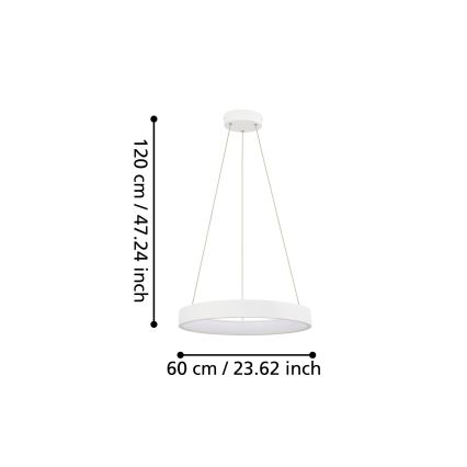 Eglo - LED Dimmable chandelier on a string LED/34W/230V