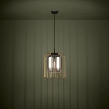 Eglo 39695 - CAMINATA cable pendant light 1xE27/40W/230V black/gold