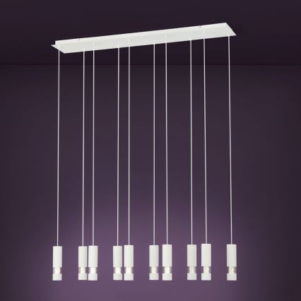 Eglo - LED Chandelier on a string 10xGU10/5W/230V white