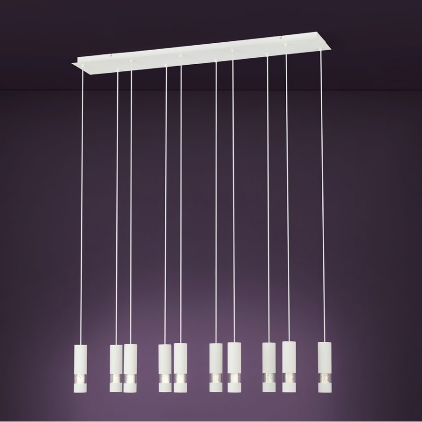 Eglo - LED Chandelier on a string 10xGU10/5W/230V white