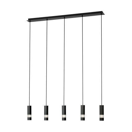 Eglo - LED Chandelier on a string 5xGU10/4,6W/230V black