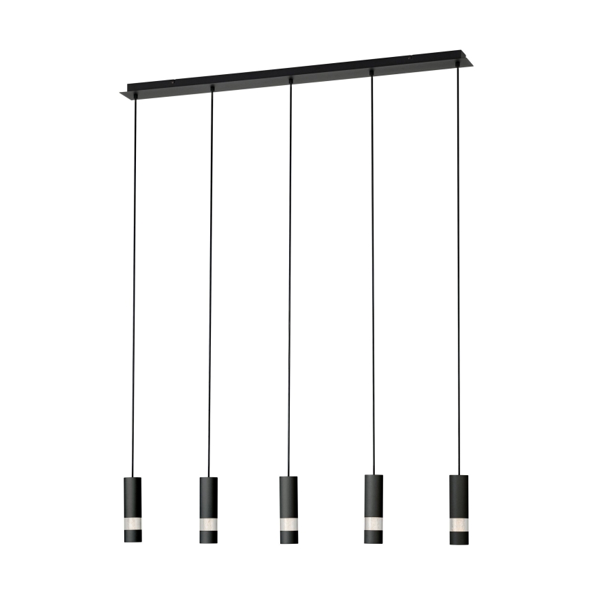 Eglo - LED Chandelier on a string 5xGU10/4,6W/230V black