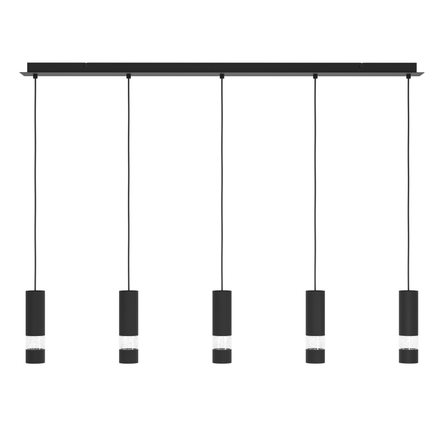 Eglo - LED Chandelier on a string 5xGU10/4,6W/230V black