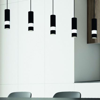 Eglo - LED Chandelier on a string 5xGU10/4,6W/230V black