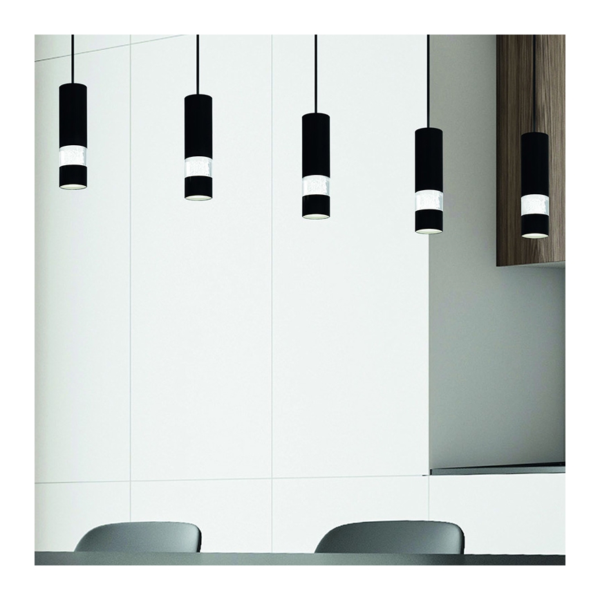 Eglo - LED Chandelier on a string 5xGU10/4,6W/230V black