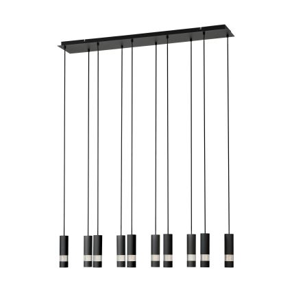 Eglo - LED Chandelier on a string 10xGU10/4,6W/230V black