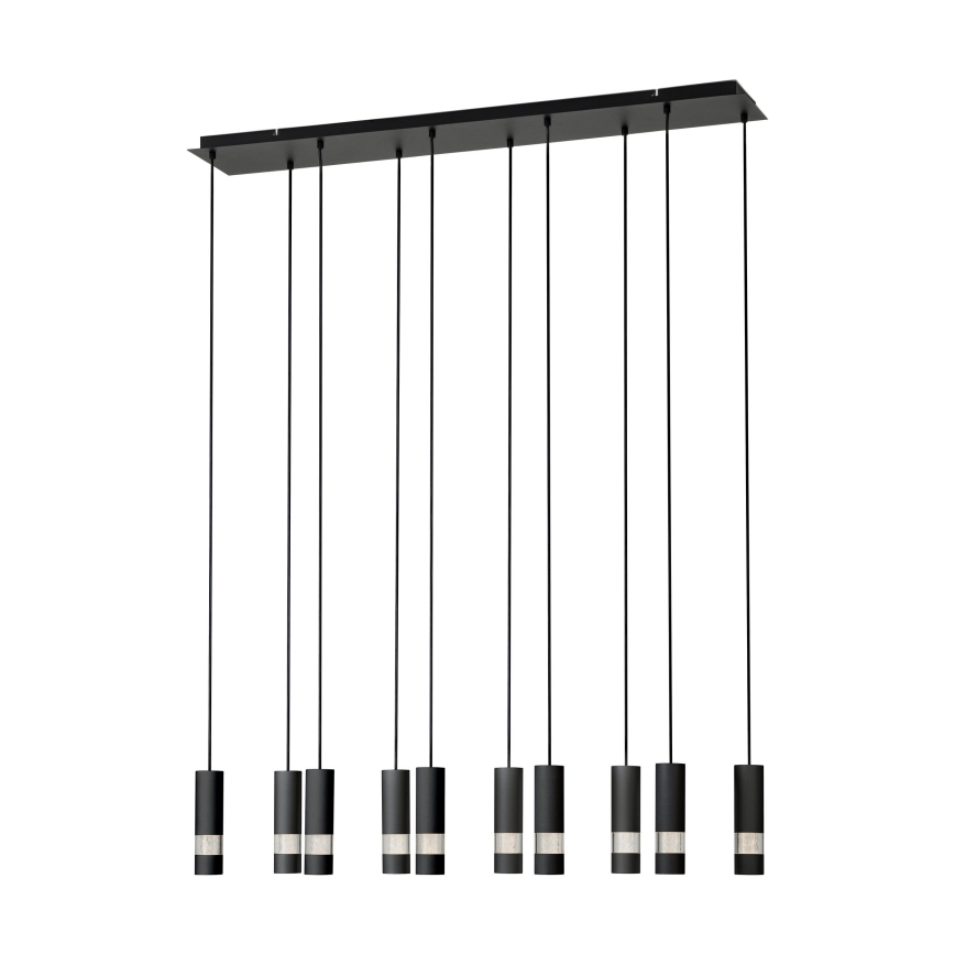 Eglo - LED Chandelier on a string 10xGU10/4,6W/230V black