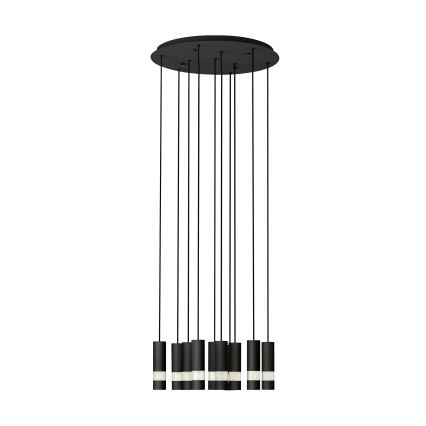 Eglo - LED Chandelier on a string 10xGU10/4,6W/230V black