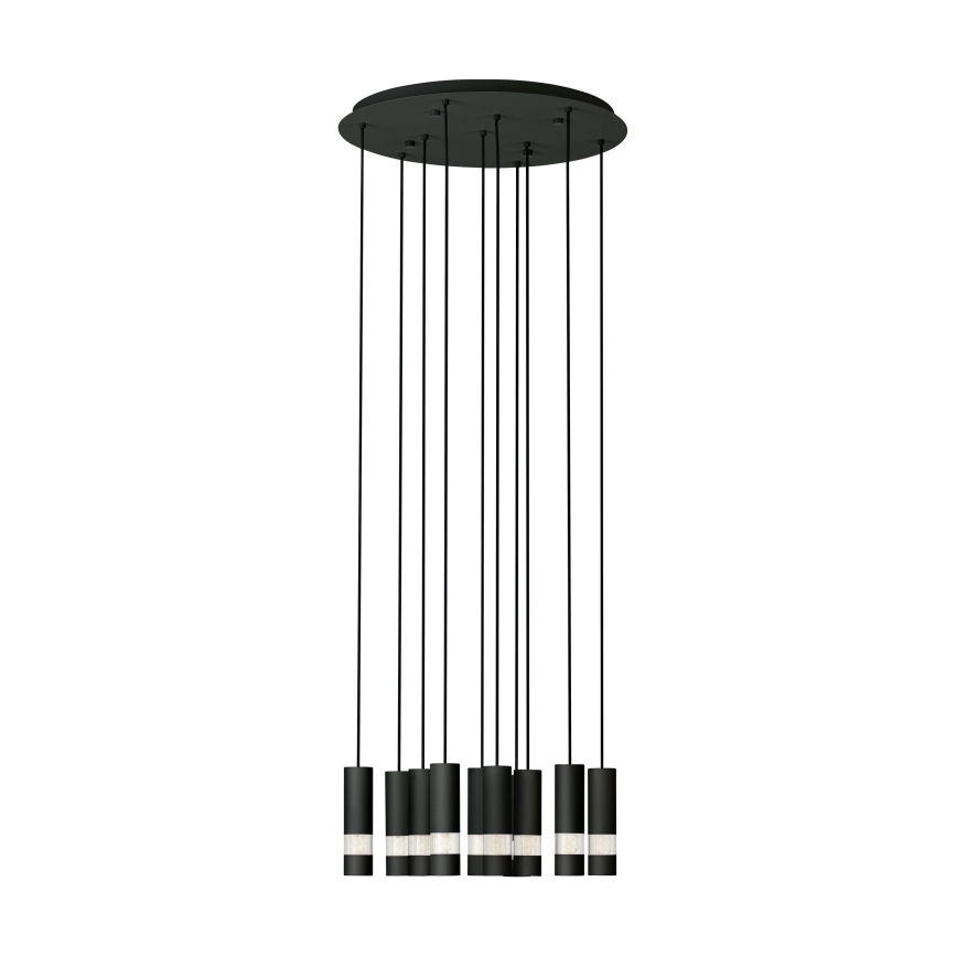 Eglo - LED Chandelier on a string 10xGU10/4,6W/230V black