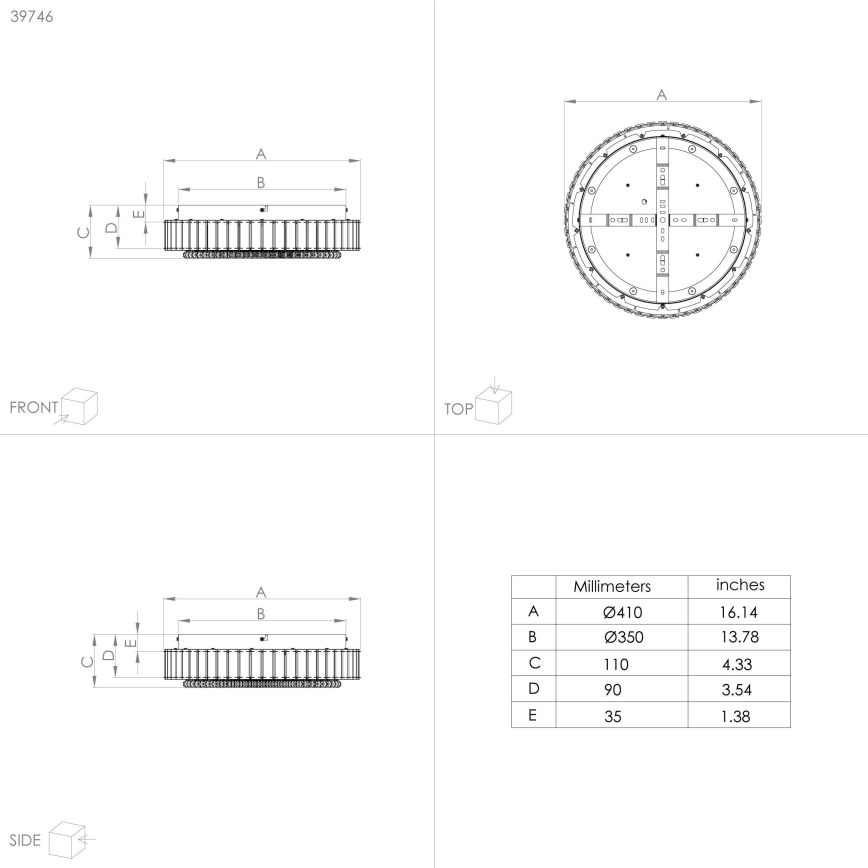 Eglo - LED Dimmable ceiling light LED/23,5W/230V