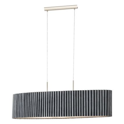 Eglo - Chandelier on a string 2xE27/40W/230V grey