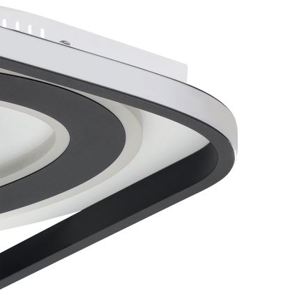 Eglo - LED Dimmable ceiling light LED/21,5W/230V + LED/10,5W + LED/3W 3000-6500K black + remote control