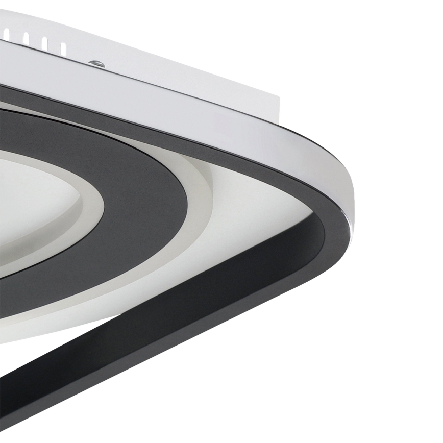 Eglo - LED Dimmable ceiling light LED/21,5W/230V + LED/10,5W + LED/3W 3000-6500K black + remote control