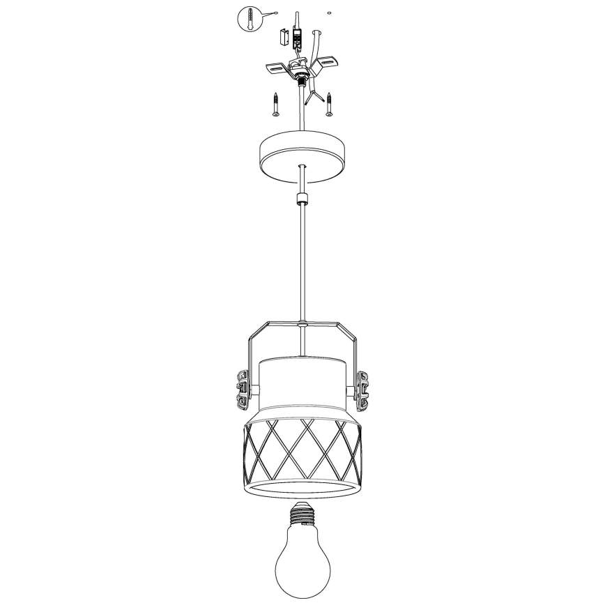 Eglo 39854 - HILCOTT cable pendant light 1xE27/40W/230V