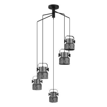 Eglo 39856 - HILCOTT flush-mount chandelier 5xE27/40W/230V