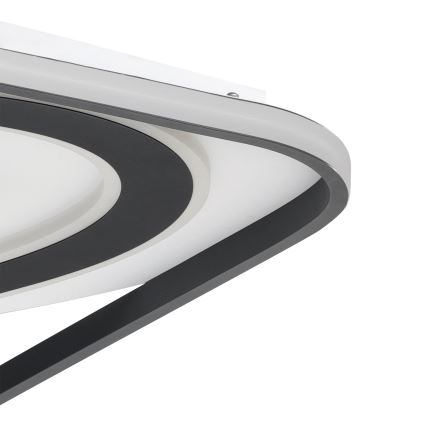Eglo - LED Dimmable ceiling light LED/28W/230V+LED/13W+ LED/2,8W 3000-6500K black + remote control