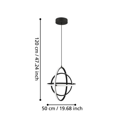 Eglo - LED Chandelier on a string LED/38W/230V