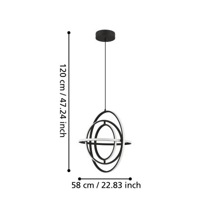 Eglo - LED Chandelier on a string LED/44W/230V