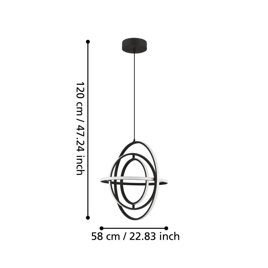 Eglo - LED Chandelier on a string LED/44W/230V