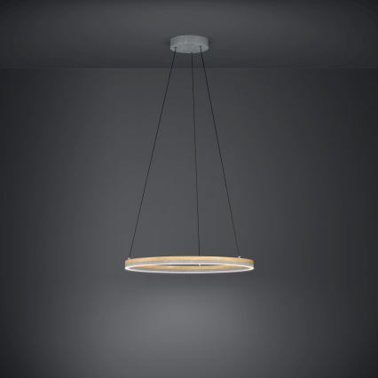 Eglo - LED Dimmable chandelier on a string LED/36W/230V 3000K grey/oak