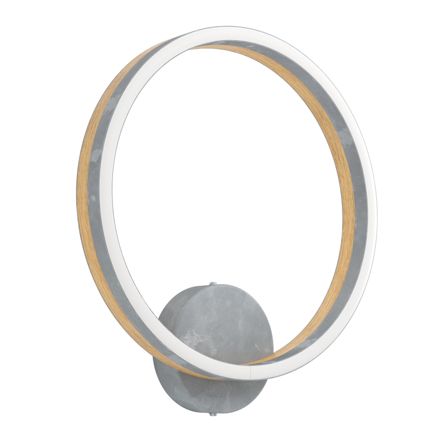 Eglo - LED Wall light LED/12W/230V 3000K grey/oak