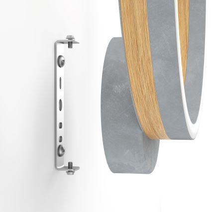 Eglo - LED Wall light LED/12W/230V 3000K grey/oak