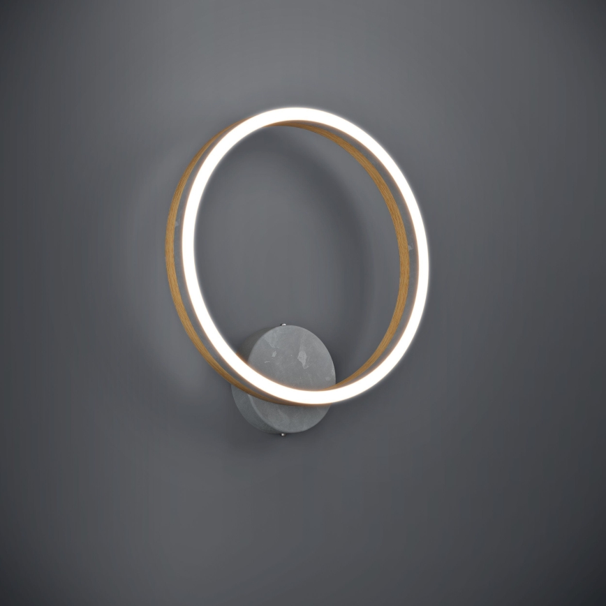 Eglo - LED Wall light LED/12W/230V 3000K grey/oak