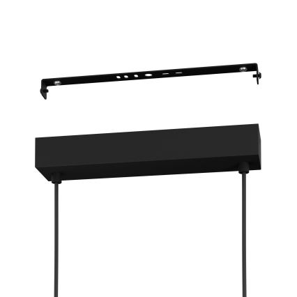 Eglo - LED Dimmable chandelier on a string LED/57,5W/230V 3000K black + remote control
