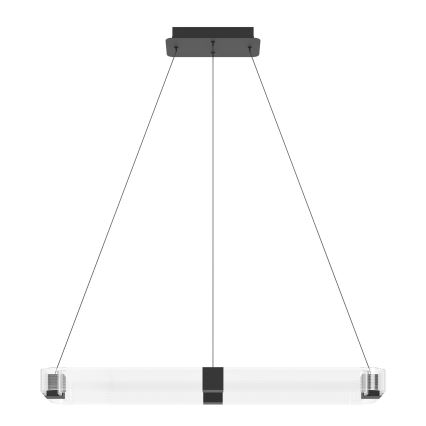 Eglo - LED Dimmable chandelier on a string LED/39,2W/230V 3000K black