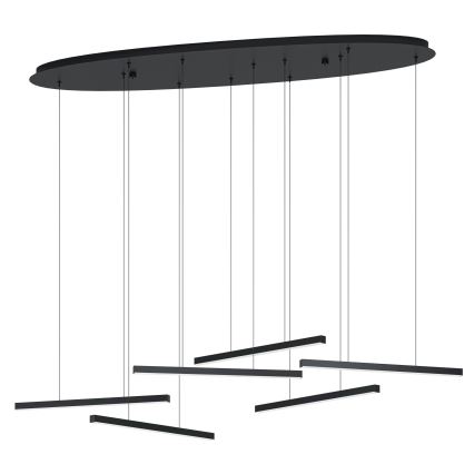 Eglo - LED Dimmable chandelier on a string 6xLED/8,4W/230V 3000K black