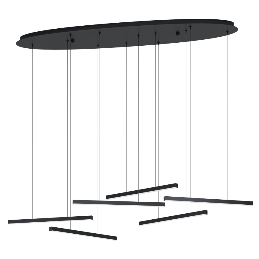 Eglo - LED Dimmable chandelier on a string 6xLED/8,4W/230V 3000K black