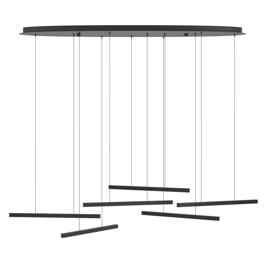 Eglo - LED Dimmable chandelier on a string 6xLED/8,4W/230V 3000K black