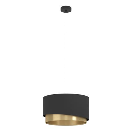 Eglo - Chandelier on a string 1xE27/40W/230V black/gold