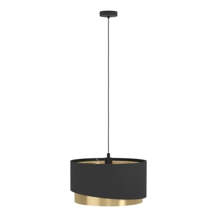 Eglo - Chandelier on a string 1xE27/40W/230V black/gold