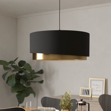 Eglo 39926 - Chandelier on a string MANDERLINE 1xE27/40W/230V black/gold
