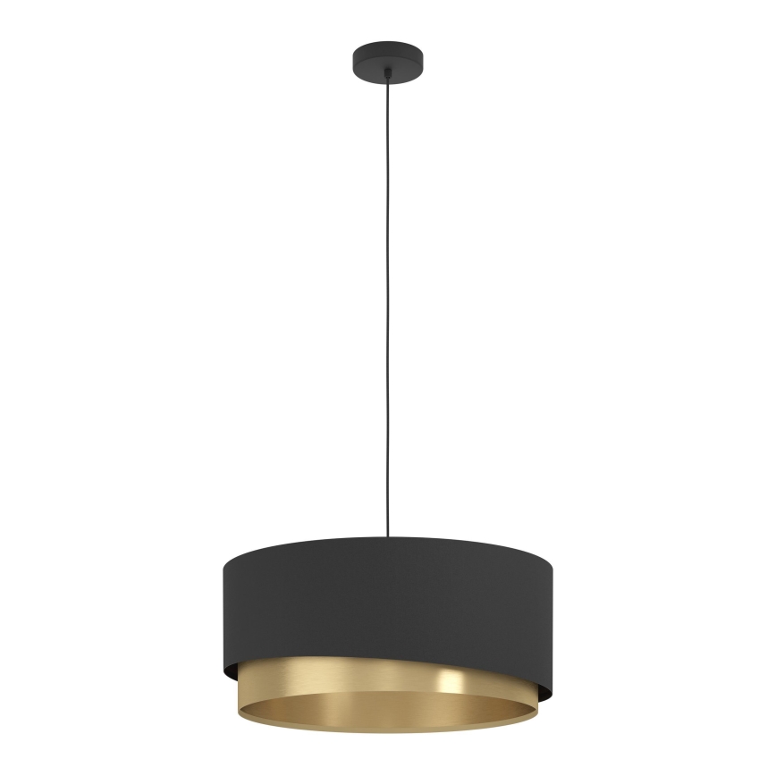 Eglo 39926 - Chandelier on a string MANDERLINE 1xE27/40W/230V black/gold