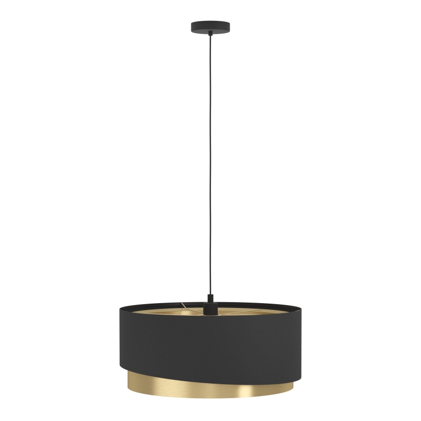 Eglo 39926 - Chandelier on a string MANDERLINE 1xE27/40W/230V black/gold