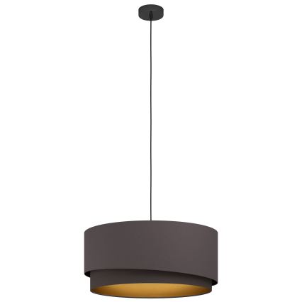 Eglo 39931 - Cable-hung pendant light MANDERLINE 1xE27/40W/230V brown/gold